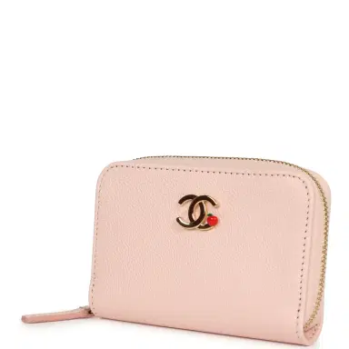 Chanel Chanel "Lucky Park" Coin Wallet Light Pink Grained Goatskin Gold Hardware | Thumbnail 6 Chanel Chanel "Lucky Park" Coin Wallet Light Pink Grained Goatskin Gold Hardware | Thumbnail 6