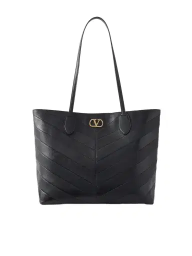 Valentino Garavani Jean Medium Chevron Leather Tote | Thumbnail 1 Valentino Garavani Jean Medium Chevron Leather Tote | Thumbnail 1