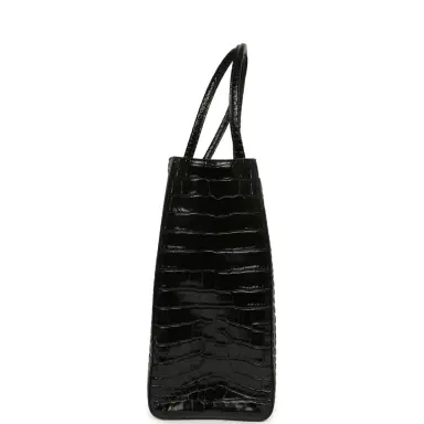 Chanel Chanel Large Cerf Shopping Bag Black Croc Embossed Calfskin Gold Hardware | Thumbnail 4 Chanel Chanel Large Cerf Shopping Bag Black Croc Embossed Calfskin Gold Hardware | Thumbnail 4