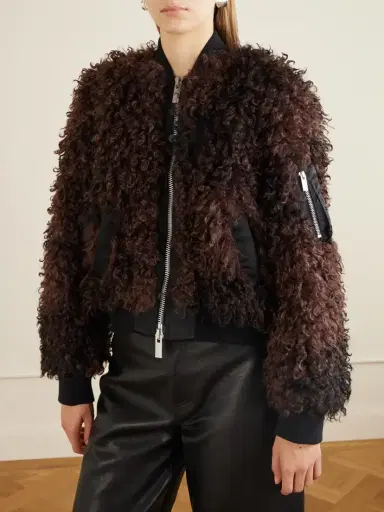 Sacai Plush Bomber Jacket | Thumbnail 3 Sacai Plush Bomber Jacket | Thumbnail 3