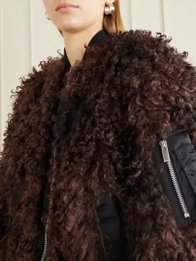 Sacai Plush Bomber Jacket | Thumbnail 5 Sacai Plush Bomber Jacket | Thumbnail 5