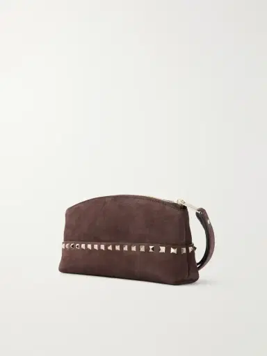 Valentino Garavani Rockstud Suede Clutch | Thumbnail 4 Valentino Garavani Rockstud Suede Clutch | Thumbnail 4