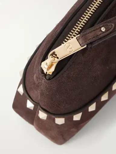 Valentino Garavani Rockstud Suede Clutch | Thumbnail 5 Valentino Garavani Rockstud Suede Clutch | Thumbnail 5