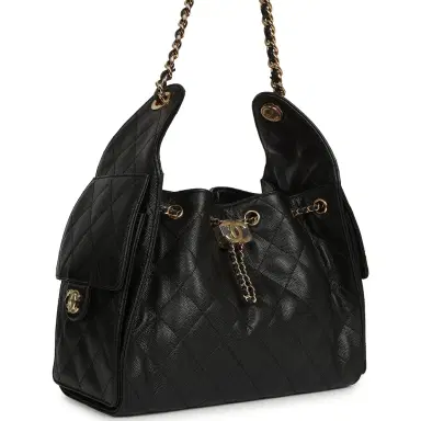 Chanel Chanel Small 25 Hobo Bag Black Caviar Gold Hardware | Thumbnail 2 Chanel Chanel Small 25 Hobo Bag Black Caviar Gold Hardware | Thumbnail 2