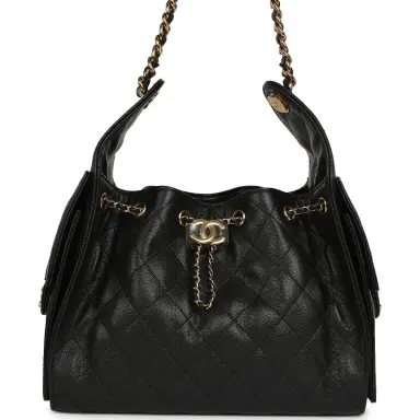 Chanel Chanel Small 25 Hobo Bag Black Caviar Gold Hardware | Thumbnail 1 Chanel Chanel Small 25 Hobo Bag Black Caviar Gold Hardware | Thumbnail 1