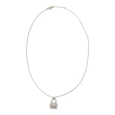 HERMÈS Hermes Amulettes Constance Pendant Necklace Diamonds 18K White Gold | Thumbnail 7 HERMÈS Hermes Amulettes Constance Pendant Necklace Diamonds 18K White Gold | Thumbnail 7