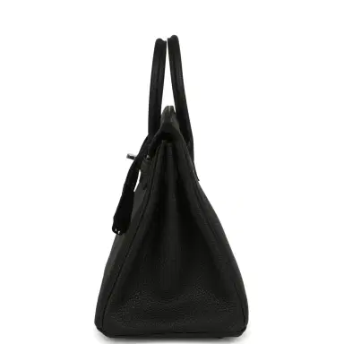 HERMÈS Hermes Birkin 25 Black Togo Palladium Hardware | Thumbnail 4 HERMÈS Hermes Birkin 25 Black Togo Palladium Hardware | Thumbnail 4