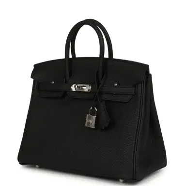 HERMÈS Hermes Birkin 25 Black Togo Palladium Hardware | Thumbnail 5 HERMÈS Hermes Birkin 25 Black Togo Palladium Hardware | Thumbnail 5