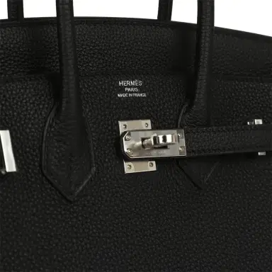 HERMÈS Hermes Birkin 25 Black Togo Palladium Hardware | Thumbnail 7 HERMÈS Hermes Birkin 25 Black Togo Palladium Hardware | Thumbnail 7