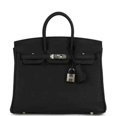 HERMÈS Hermes Birkin 25 Black Togo Palladium Hardware | Thumbnail 1 HERMÈS Hermes Birkin 25 Black Togo Palladium Hardware | Thumbnail 1