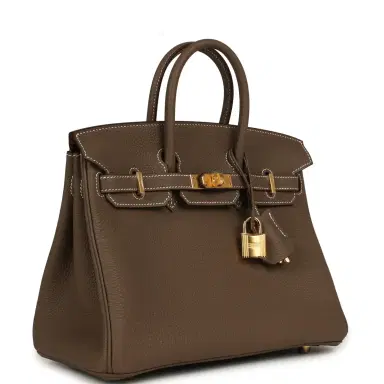 HERMÈS Hermes Birkin 25 Etoupe Togo Gold Hardware | Thumbnail 2 HERMÈS Hermes Birkin 25 Etoupe Togo Gold Hardware | Thumbnail 2
