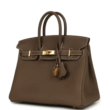 HERMÈS Hermes Birkin 25 Etoupe Togo Gold Hardware | Thumbnail 4 HERMÈS Hermes Birkin 25 Etoupe Togo Gold Hardware | Thumbnail 4