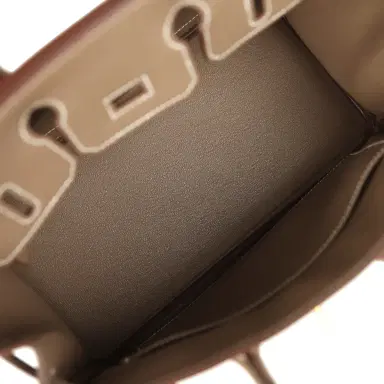 HERMÈS Hermes Birkin 25 Etoupe Togo Gold Hardware | Thumbnail 8 HERMÈS Hermes Birkin 25 Etoupe Togo Gold Hardware | Thumbnail 8