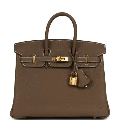 HERMÈS Hermes Birkin 25 Etoupe Togo Gold Hardware | Thumbnail 1 HERMÈS Hermes Birkin 25 Etoupe Togo Gold Hardware | Thumbnail 1