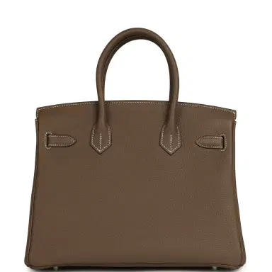 HERMÈS Hermes Birkin 30 Etoupe Togo Brushed Palladium Hardware | Thumbnail 3 HERMÈS Hermes Birkin 30 Etoupe Togo Brushed Palladium Hardware | Thumbnail 3