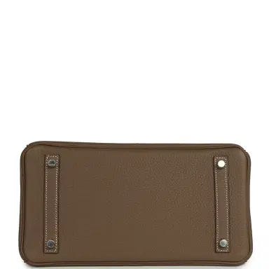 HERMÈS Hermes Birkin 30 Etoupe Togo Brushed Palladium Hardware | Thumbnail 6 HERMÈS Hermes Birkin 30 Etoupe Togo Brushed Palladium Hardware | Thumbnail 6