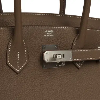 HERMÈS Hermes Birkin 30 Etoupe Togo Brushed Palladium Hardware | Thumbnail 7 HERMÈS Hermes Birkin 30 Etoupe Togo Brushed Palladium Hardware | Thumbnail 7