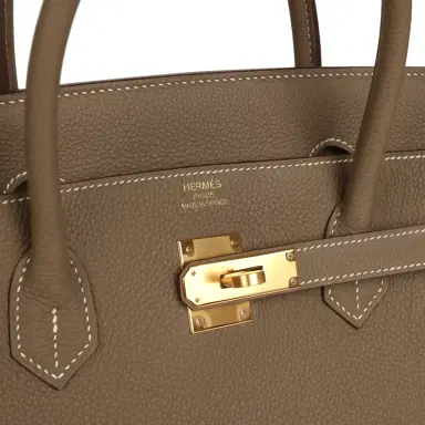 HERMÈS Hermes Birkin 40 Etoupe Togo Gold Hardware | Thumbnail 7 HERMÈS Hermes Birkin 40 Etoupe Togo Gold Hardware | Thumbnail 7