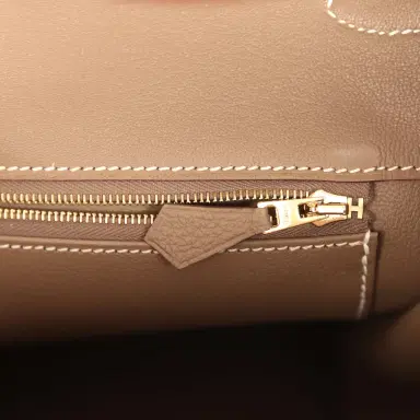 HERMÈS Hermes Birkin 40 Etoupe Togo Gold Hardware | Thumbnail 9 HERMÈS Hermes Birkin 40 Etoupe Togo Gold Hardware | Thumbnail 9