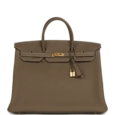 HERMÈS Hermes Birkin 40 Etoupe Togo Gold Hardware | Thumbnail 1 HERMÈS Hermes Birkin 40 Etoupe Togo Gold Hardware | Thumbnail 1