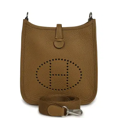 HERMÈS Hermes Evelyne TPM Dune Clemence Palladium Hardware | Thumbnail 1 HERMÈS Hermes Evelyne TPM Dune Clemence Palladium Hardware | Thumbnail 1