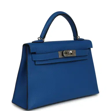HERMÈS Hermes Kelly Sellier 20 Bleu Zellige Epsom Palladium Hardware | Thumbnail 2 HERMÈS Hermes Kelly Sellier 20 Bleu Zellige Epsom Palladium Hardware | Thumbnail 2