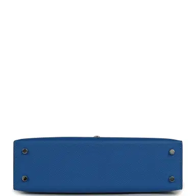 HERMÈS Hermes Kelly Sellier 20 Bleu Zellige Epsom Palladium Hardware | Thumbnail 6 HERMÈS Hermes Kelly Sellier 20 Bleu Zellige Epsom Palladium Hardware | Thumbnail 6