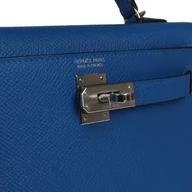 HERMÈS Hermes Kelly Sellier 20 Bleu Zellige Epsom Palladium Hardware | Thumbnail 7 HERMÈS Hermes Kelly Sellier 20 Bleu Zellige Epsom Palladium Hardware | Thumbnail 7