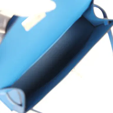 HERMÈS Hermes Kelly Sellier 20 Bleu Zellige Epsom Palladium Hardware | Thumbnail 8 HERMÈS Hermes Kelly Sellier 20 Bleu Zellige Epsom Palladium Hardware | Thumbnail 8