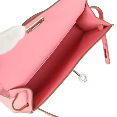 HERMÈS Hermes Kelly Sellier 20 Rose Confetti Epsom Palladium Hardware | Thumbnail 8 HERMÈS Hermes Kelly Sellier 20 Rose Confetti Epsom Palladium Hardware | Thumbnail 8
