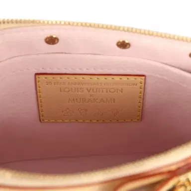 Louis Vuitton Louis Vuitton X Takashi Murakami Cherry Blossom Pochette Accessories Brown Monogram Gold Hardware | Thumbnail 12 Louis Vuitton Louis Vuitton X Takashi Murakami Cherry Blossom Pochette Accessories Brown Monogram Gold Hardware | Thumbnail 12