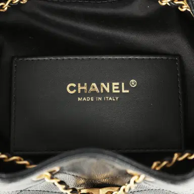 Chanel Pre-owned Chanel Mini 25 Hobo Bag Black Caviar Antique Gold Hardware | Thumbnail 9 Chanel Pre-owned Chanel Mini 25 Hobo Bag Black Caviar Antique Gold Hardware | Thumbnail 9