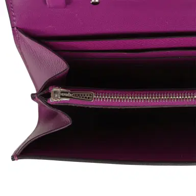 HERMÈS Pre-owned Hermes Constance Wallet To Go Anemone Epsom Palladium Hardware | Thumbnail 9 HERMÈS Pre-owned Hermes Constance Wallet To Go Anemone Epsom Palladium Hardware | Thumbnail 9
