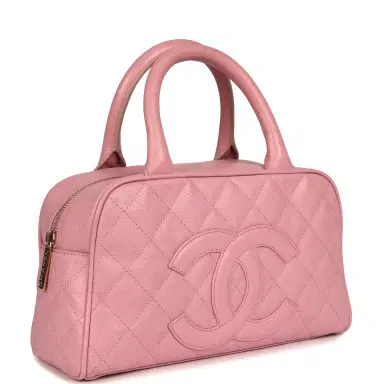 Chanel Vintage Chanel Small Timeless CC Bowling Bag Pink Caviar Gold Hardware | Thumbnail 2 Chanel Vintage Chanel Small Timeless CC Bowling Bag Pink Caviar Gold Hardware | Thumbnail 2