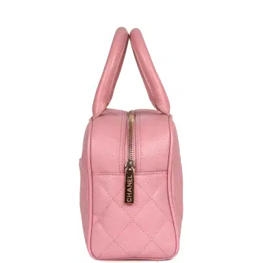 Chanel Vintage Chanel Small Timeless CC Bowling Bag Pink Caviar Gold Hardware | Thumbnail 3 Chanel Vintage Chanel Small Timeless CC Bowling Bag Pink Caviar Gold Hardware | Thumbnail 3