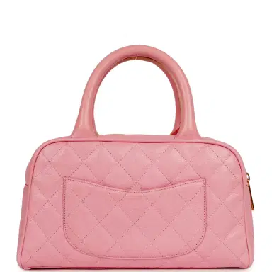Chanel Vintage Chanel Small Timeless CC Bowling Bag Pink Caviar Gold Hardware | Thumbnail 4 Chanel Vintage Chanel Small Timeless CC Bowling Bag Pink Caviar Gold Hardware | Thumbnail 4