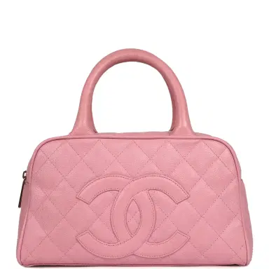 Chanel Vintage Chanel Small Timeless CC Bowling Bag Pink Caviar Gold Hardware | Thumbnail 1 Chanel Vintage Chanel Small Timeless CC Bowling Bag Pink Caviar Gold Hardware | Thumbnail 1