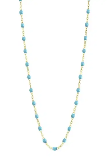 Gigi Clozeau Turquoise Classic Gigi Necklace - Yellow Gold | Thumbnail 1 Gigi Clozeau Turquoise Classic Gigi Necklace - Yellow Gold | Thumbnail 1
