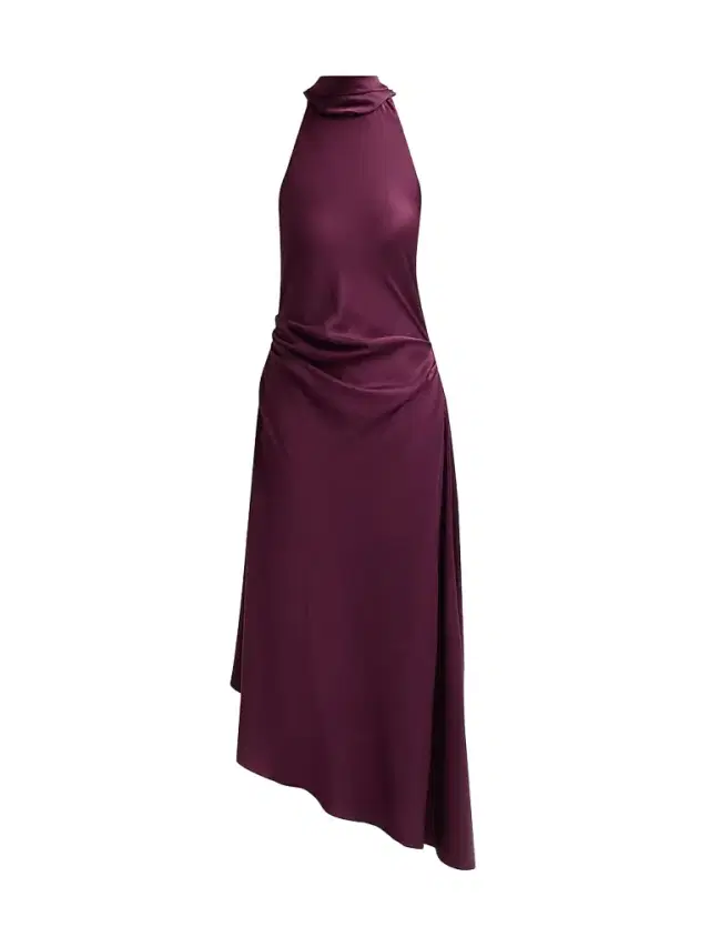 Women's Monica Satin Midi Dress - Fig - Size 8 Women's Monica Satin Midi Dress - Fig - Size 8
