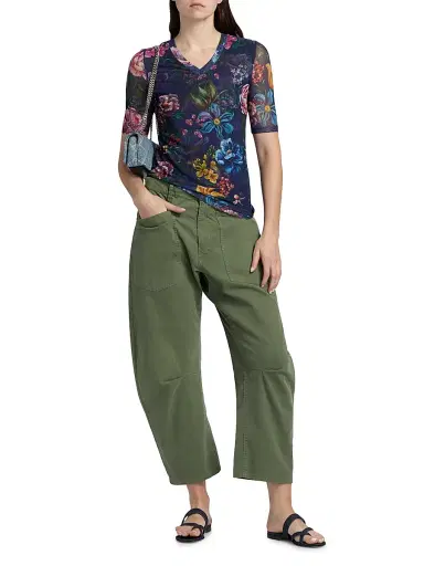Johnny Was Women's Floral Mesh V-Neck Top - Ollie - Size XL | Thumbnail 2 Johnny Was Women's Floral Mesh V-Neck Top - Ollie - Size XL | Thumbnail 2