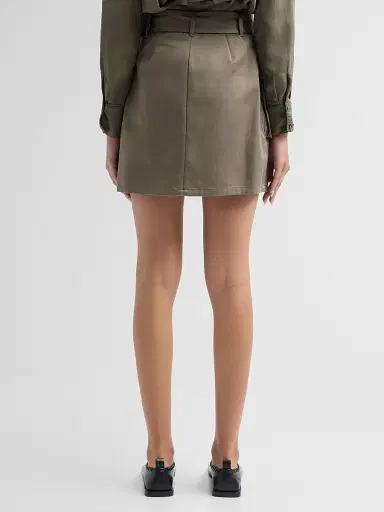L'Agence Women's Maelis Paperbag Cotton Mini Skirt | Thumbnail 3 L'Agence Women's Maelis Paperbag Cotton Mini Skirt | Thumbnail 3