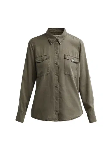L'Agence Women's Pearson Military Blouse - Smokey Olive - Size XL | Thumbnail 1 L'Agence Women's Pearson Military Blouse - Smokey Olive - Size XL | Thumbnail 1