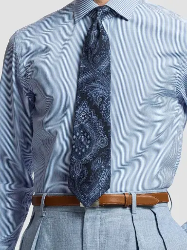 Ralph Lauren Purple Label Men's Paisley Silk Neck Tie | Thumbnail 2 Ralph Lauren Purple Label Men's Paisley Silk Neck Tie | Thumbnail 2