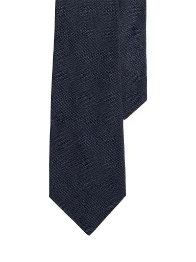 Ralph Lauren Purple Label Men's Silk-Linen Glen Checked Tie | Thumbnail 1 Ralph Lauren Purple Label Men's Silk-Linen Glen Checked Tie | Thumbnail 1