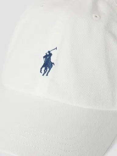 Polo Ralph Lauren Men's Pony Cotton Baseball Cap - Deckwash White | Thumbnail 3 Polo Ralph Lauren Men's Pony Cotton Baseball Cap - Deckwash White | Thumbnail 3