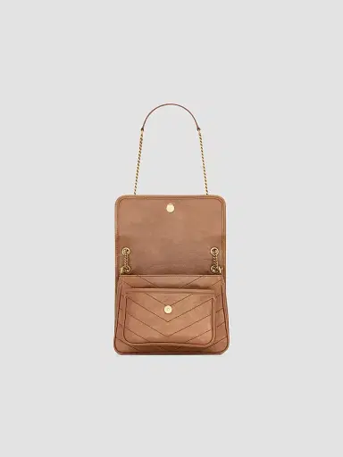 Saint Laurent Women's Niki Baby Shoulder Bag in Vintage Leather - Light Caramel | Thumbnail 4 Saint Laurent Women's Niki Baby Shoulder Bag in Vintage Leather - Light Caramel | Thumbnail 4