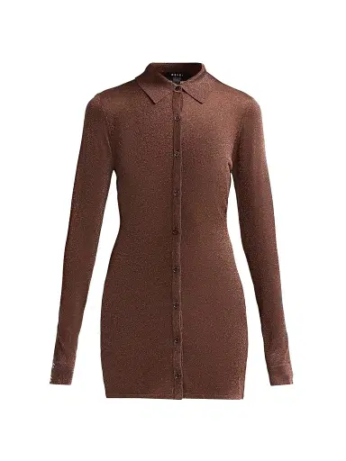 Ksubi Women's Devin Long-Sleeve Shirtdress - Stone - Size XL | Thumbnail 1 Ksubi Women's Devin Long-Sleeve Shirtdress - Stone - Size XL | Thumbnail 1