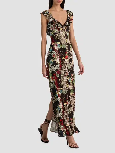 ALICE + OLIVIA Women's Gemma Ruffle Maxi Dress - Free Spirit | Thumbnail 6 ALICE + OLIVIA Women's Gemma Ruffle Maxi Dress - Free Spirit | Thumbnail 6