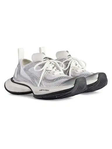 Balenciaga Women's Circuit Sneakers - White Silver | Thumbnail 2 Balenciaga Women's Circuit Sneakers - White Silver | Thumbnail 2