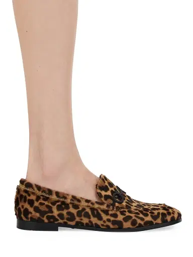 FERRAGAMO Women's Soldy Leopard-Print Calf Hair Leather Loafers - Leopard | Thumbnail 2 FERRAGAMO Women's Soldy Leopard-Print Calf Hair Leather Loafers - Leopard | Thumbnail 2